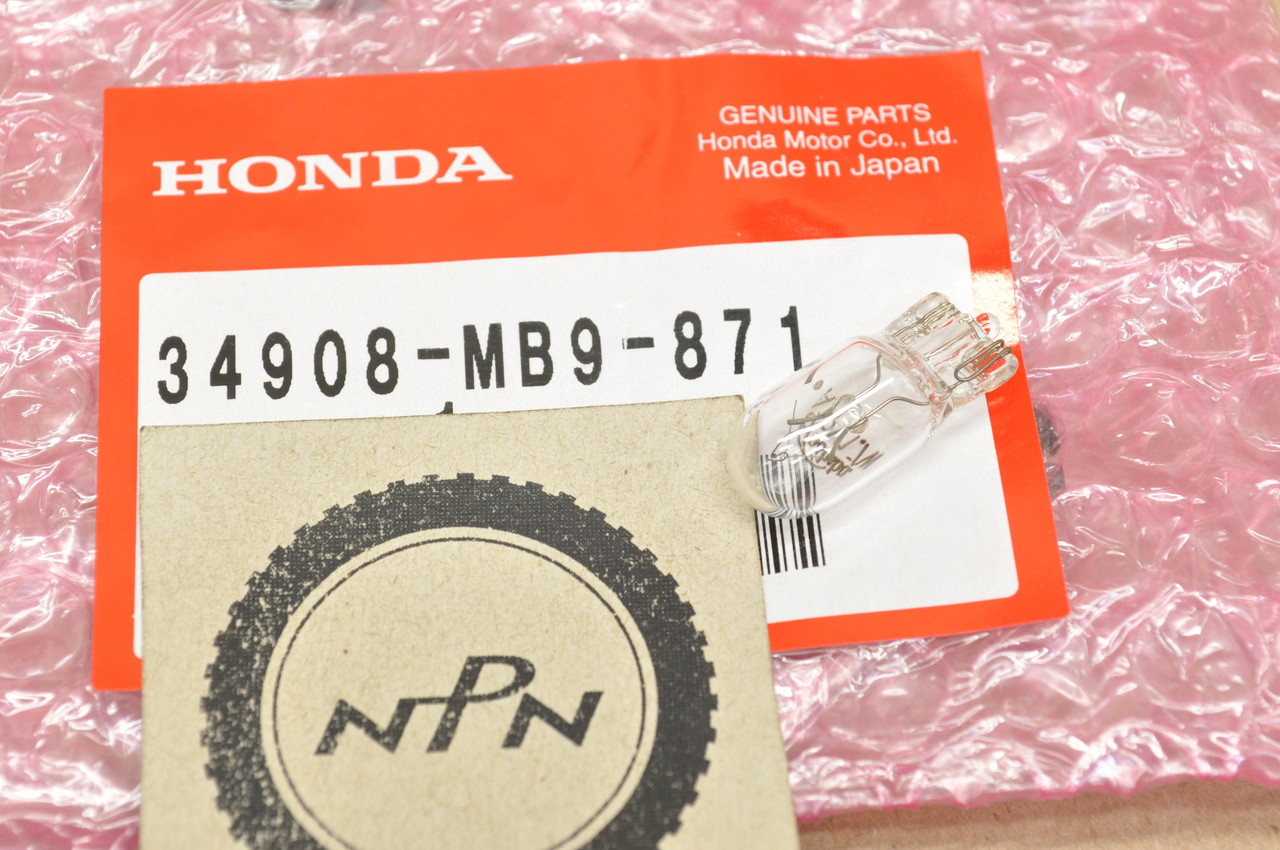 NOS Honda CB125 CB750 CT70 GL1100 GL1200 VF700 VF750 XL250 XL350 XL500 XL600 Bulb 12V 1.7W 34908-MB9-871