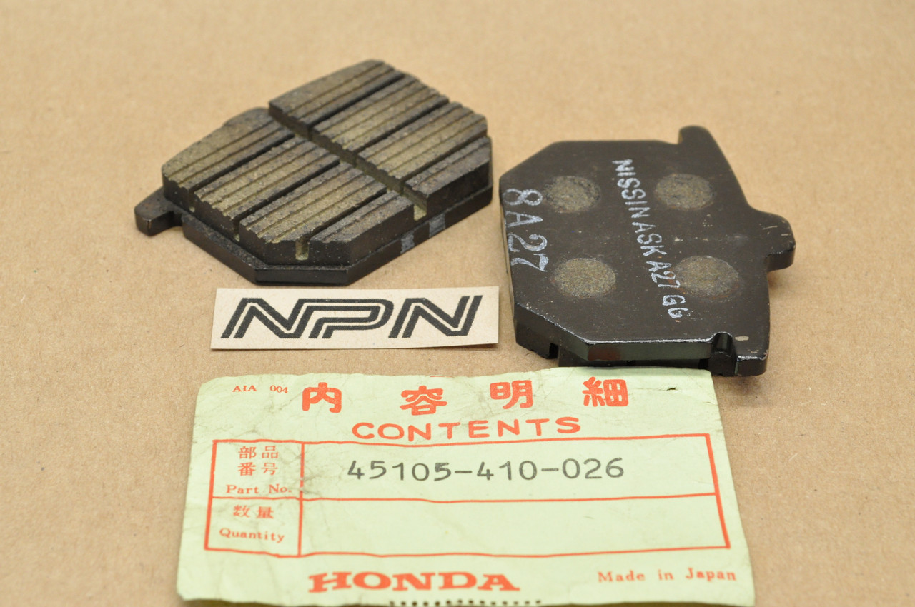 NOS Honda CB750 F CB900 F CBX GL1000 MT125 Brake Caliper Pad Set 45105-410-026