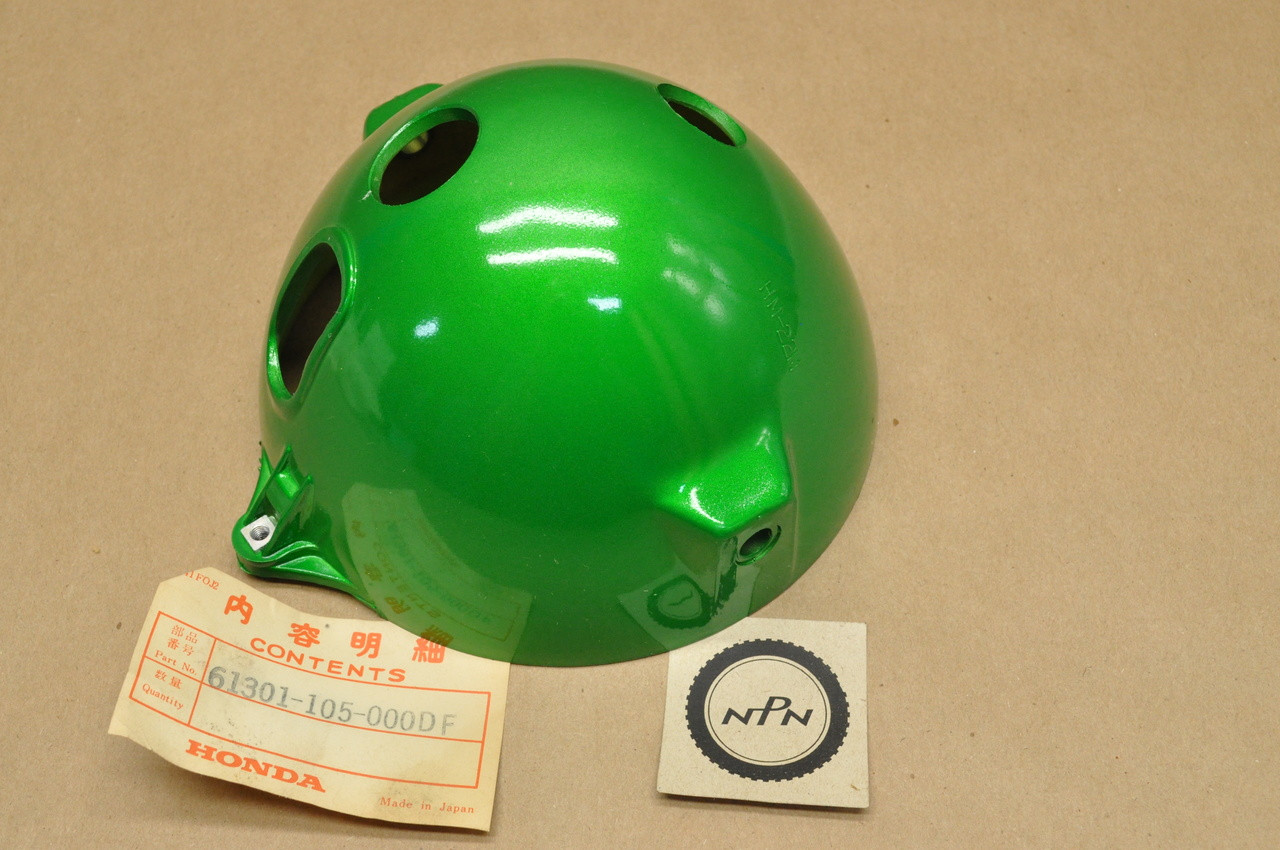 NOS Honda SL100 K0-K1 Headlight Bucket Case in Emerald Green 61301