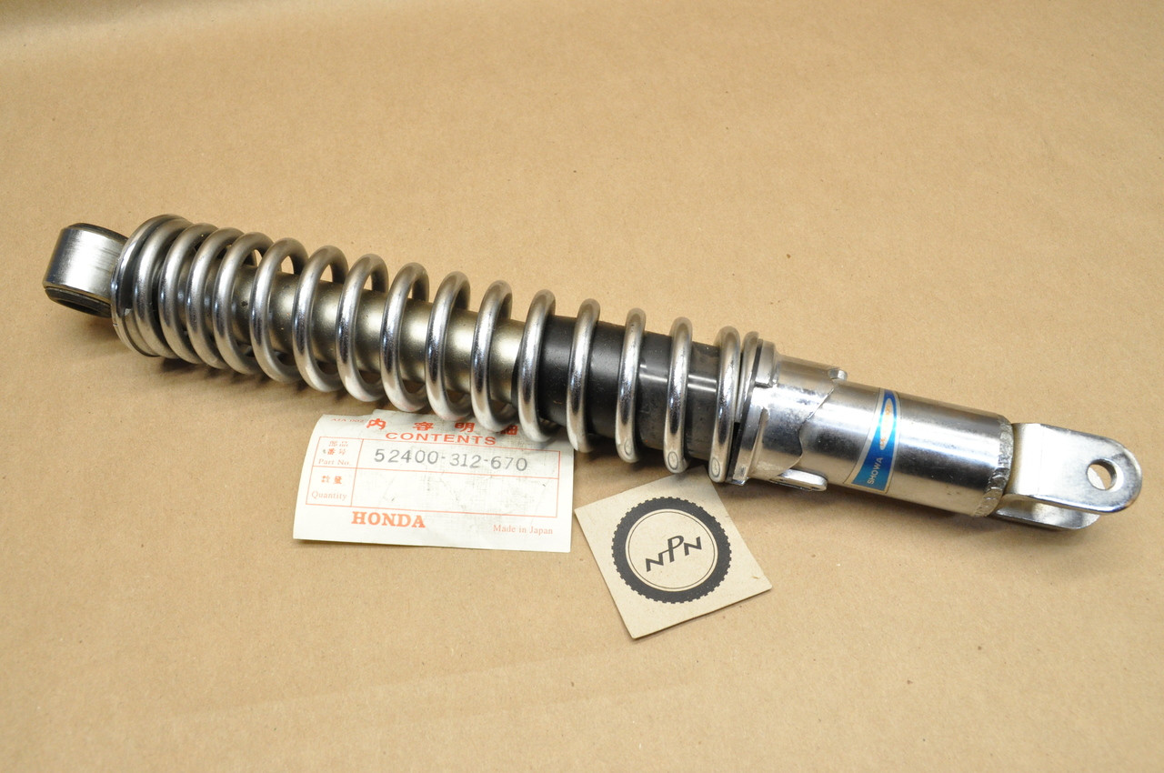 NOS Honda SL350 K1-K2 Showa Rear Shock Absorber Assembly 52400-312-670