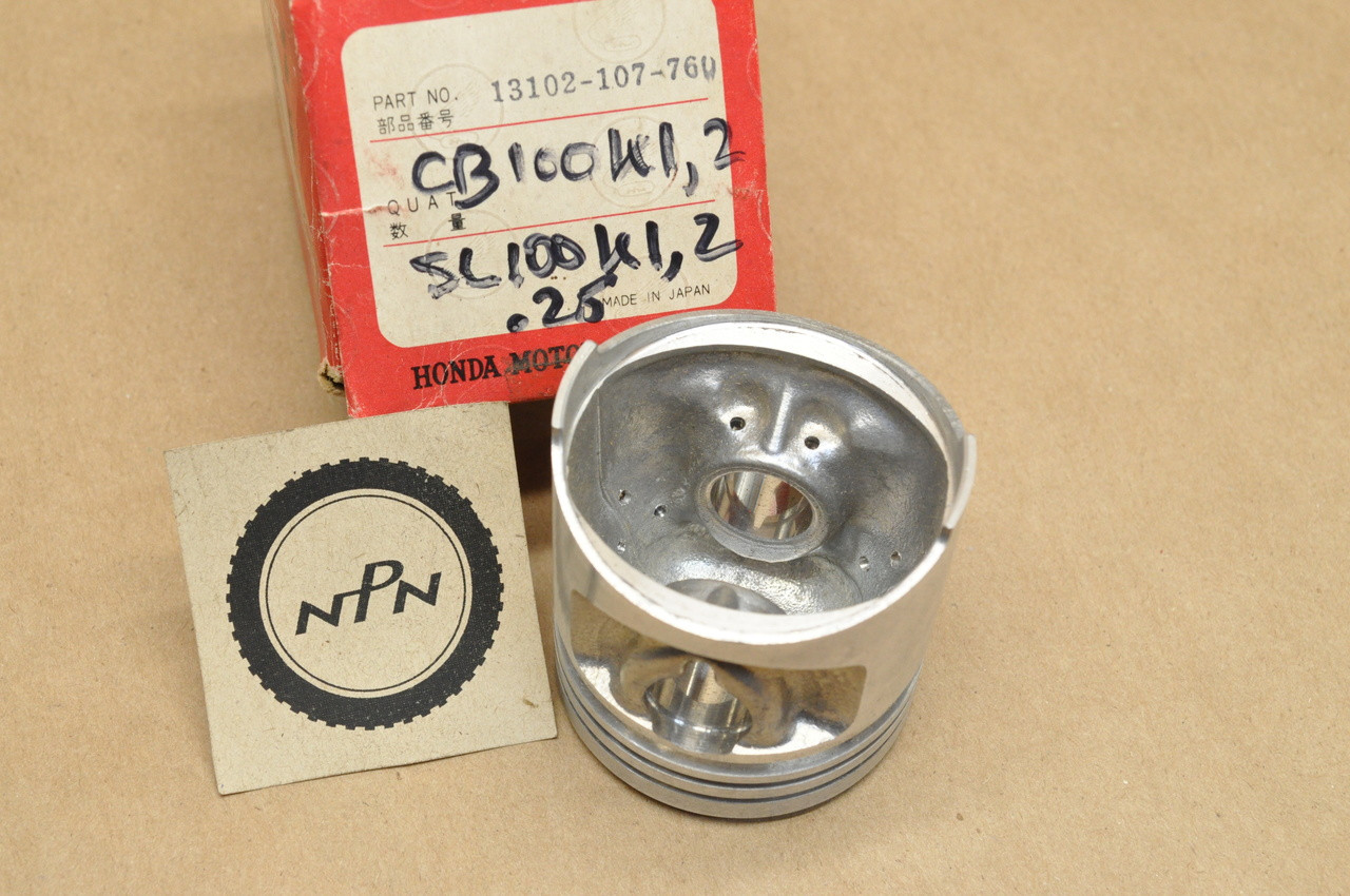 NOS Honda CB100 CL100 SL100 XL100 .25 Oversize Piston 13102-107