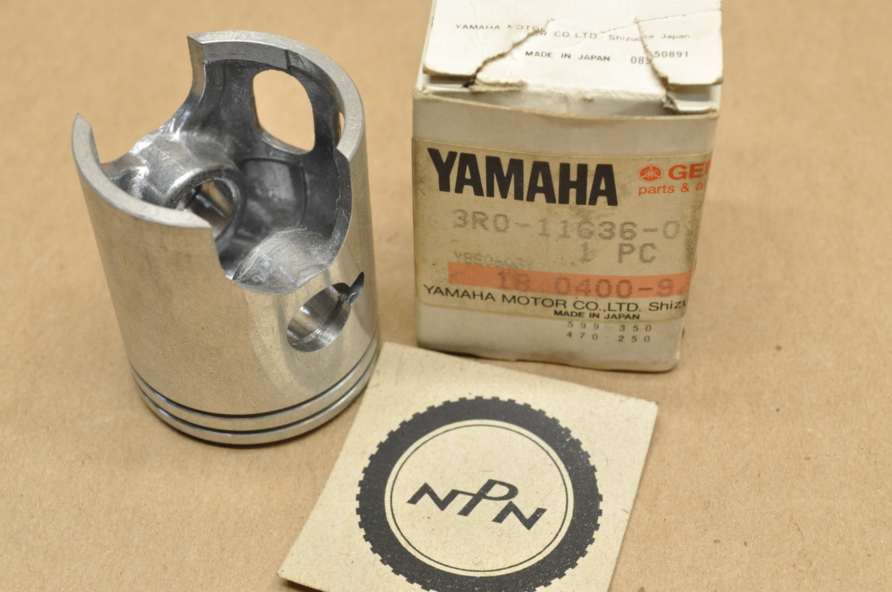 NOS Yamaha 1980 YZ50 .50 Oversize Piston 3R0-11636-01