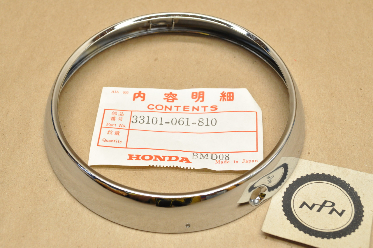 NOS Honda ATC110 ATC70 ATC90 Headlight Bezel Ring Rim 33101-061-810