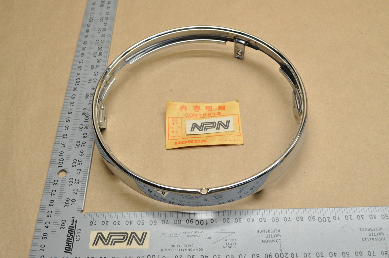 NOS Honda CB650 CB750 CBX GL1100 Gold Wing Head Light Bezel Ring 33101-422-671