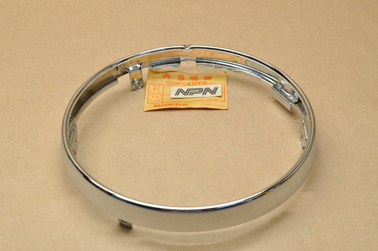 NOS Honda CB650 CB750 CBX GL1100 Gold Wing Head Light Bezel Ring 33101-422-671