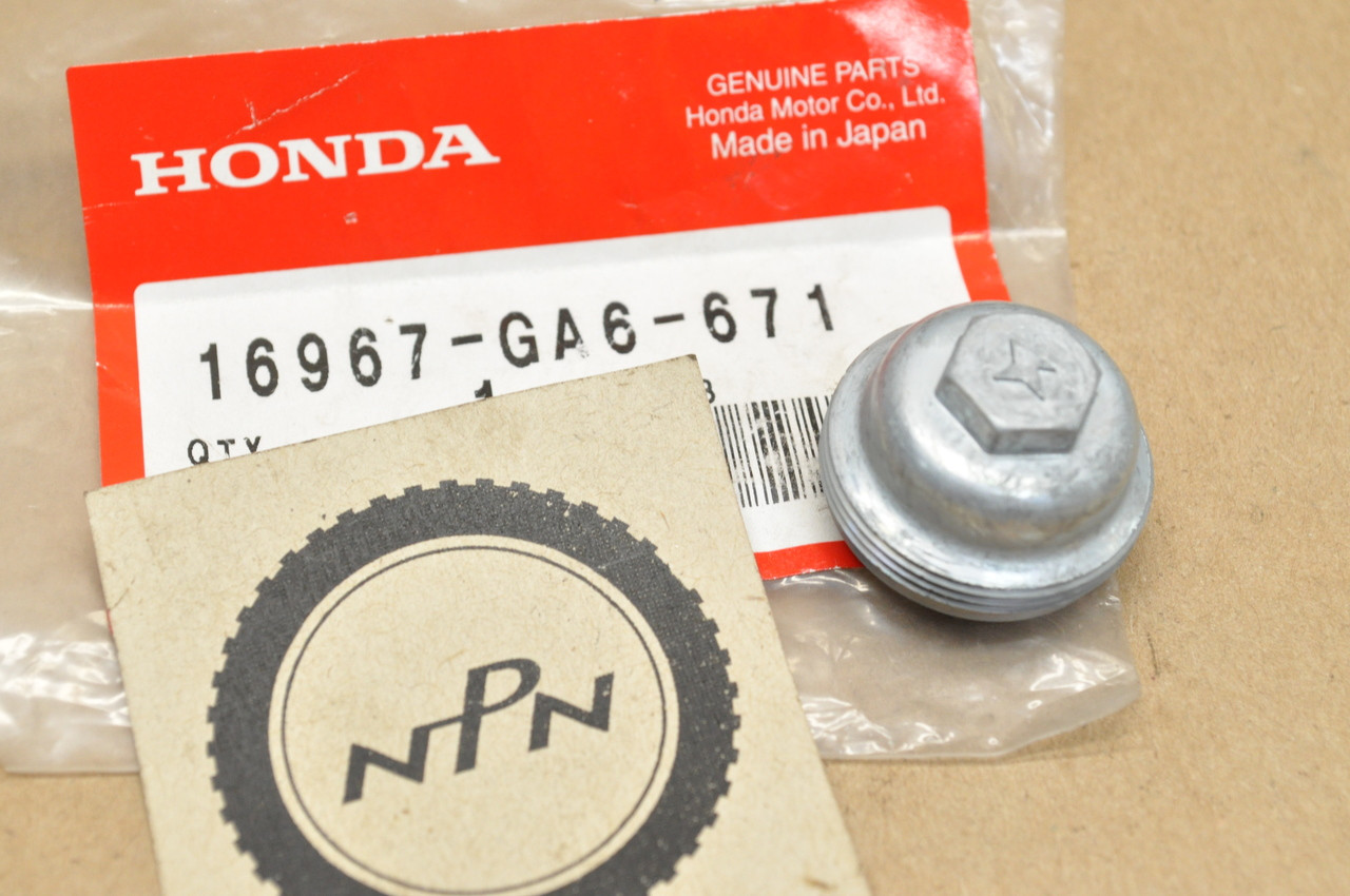 NOS Honda ATC125 CB650 GL650 TRX250 VF500 VT1100 XL125 XL80 XR250 XR80 Fuel Strainer Cup 16967-GA6-671