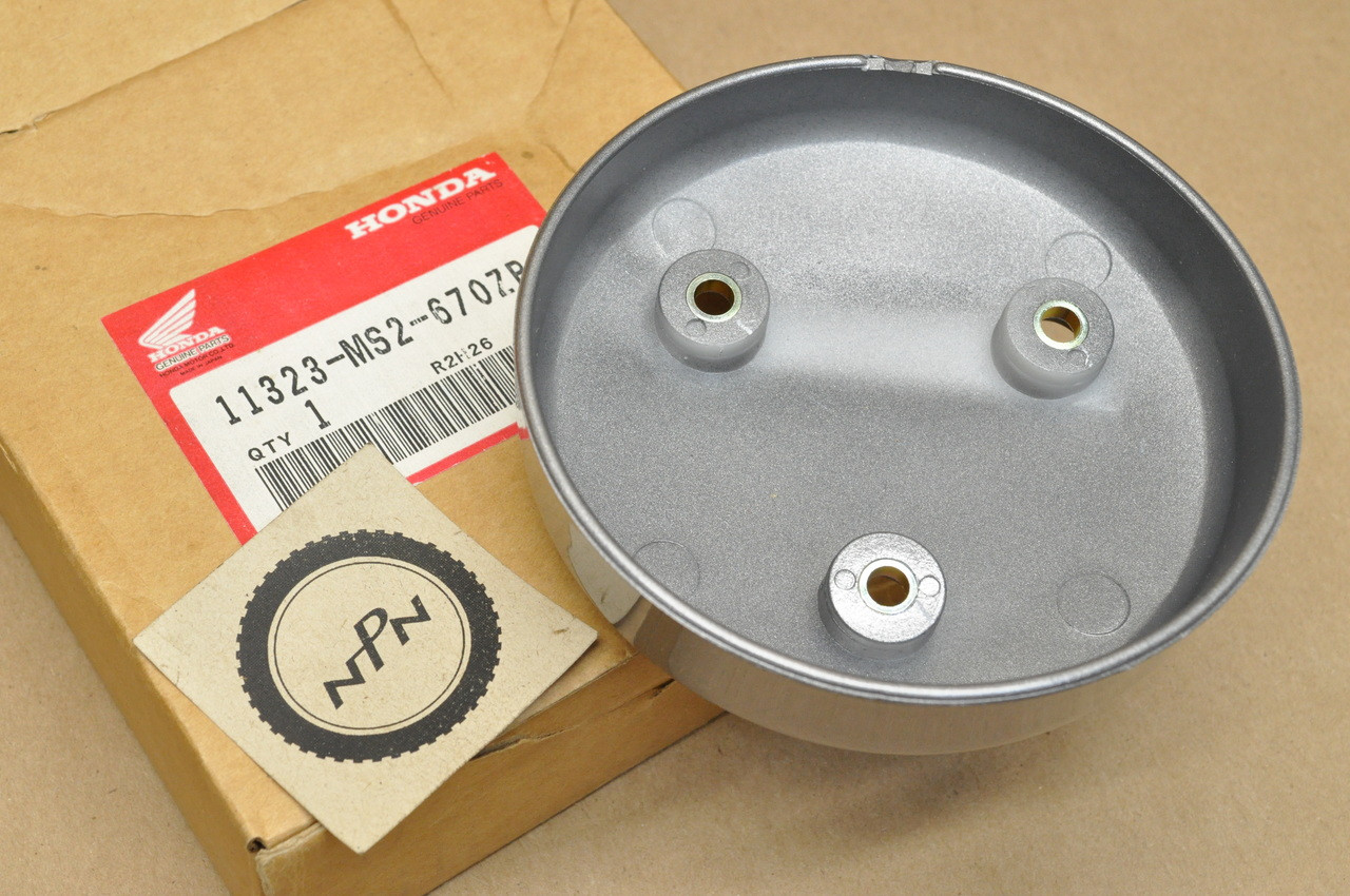 NOS Honda 1990-91 CBR1000 F Gray Left Crank Case Cover 11323-MS2
