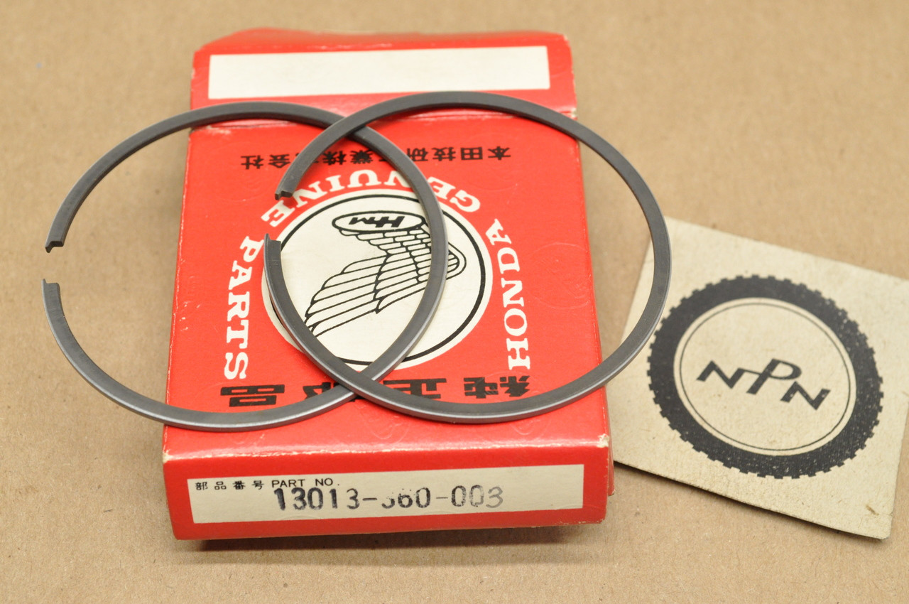 NOS Honda CR125 M .50 Oversize Piston Ring Set for 1 Piston = 2 Rings 13013-360-003