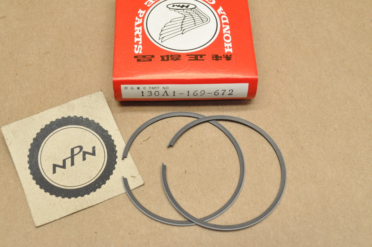 NOS Honda 1982-84 CR80 R Standard Size Piston Ring Set for 1 Piston= 2 Rings 130A1-169-672