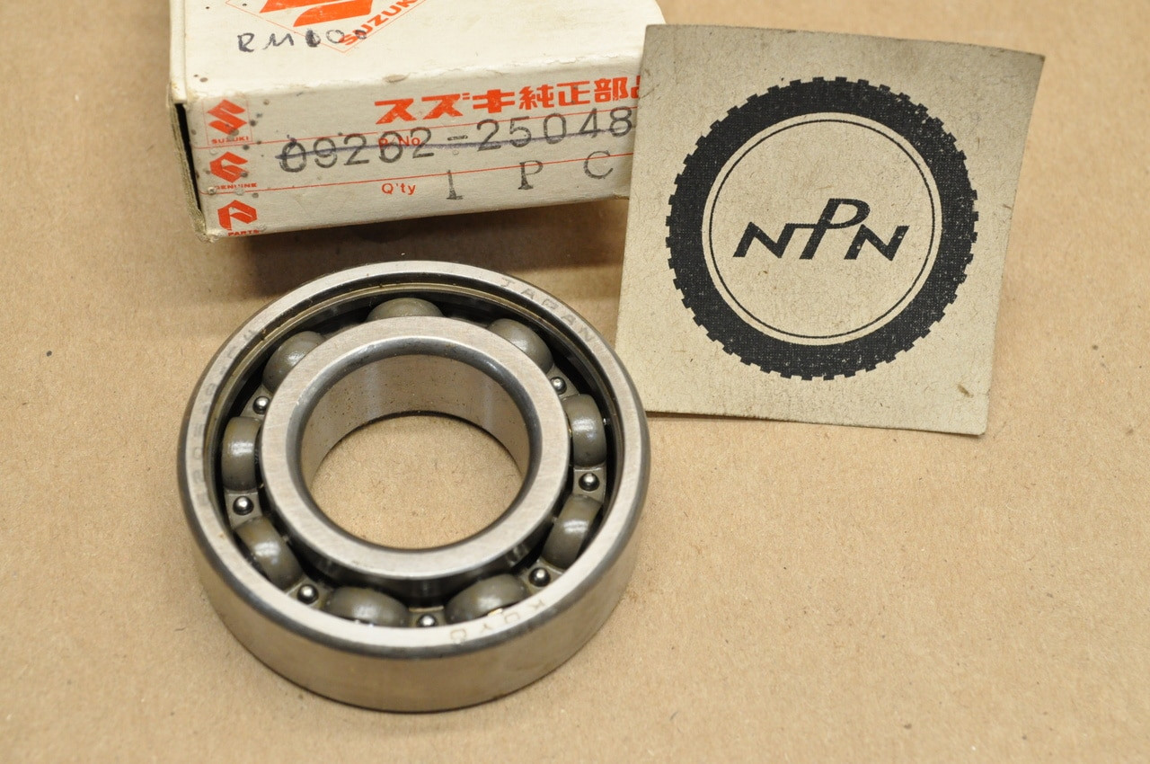 NOS Suzuki 1976-78 RM100 1975-78 RM125 Crank Shaft Bearing 09262-25048