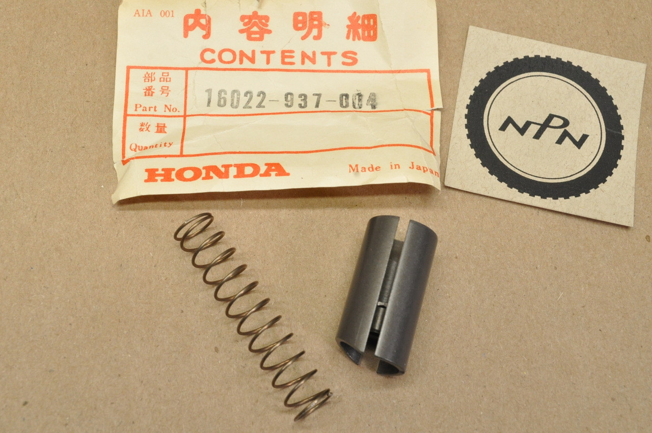 NOS Honda ATC70 K0-K1 Carburetor Throttle Valve Slide & Spring Set 16022-937-004