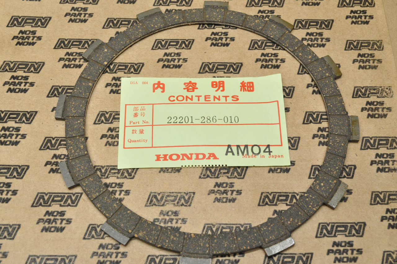 NOS Honda CB350 CR450 CX650 SL350 XL250 XL350 Clutch Friction Disk 22201-286-010