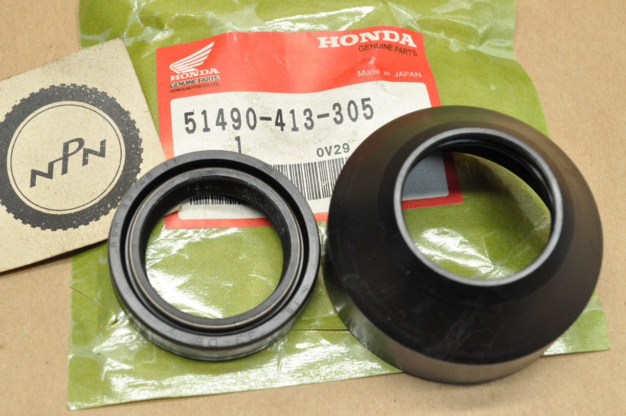 NOS Honda CB450 SC CB450T CM450 CR80 R Front Fork Seal Set 51490-413-305