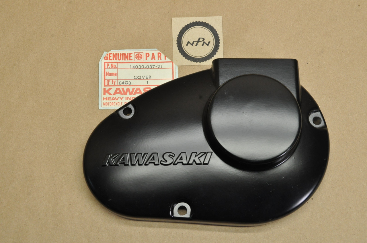 NOS Kawasaki G4 G5 KV100 Carburetor Cover 14030-037-21