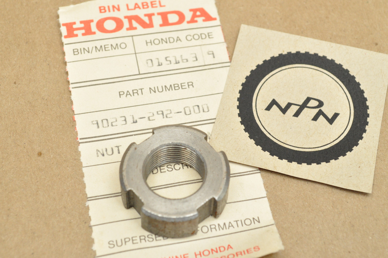 NOS Honda CB450 CB500 T CL450 Oil Filter Rotor Lock Nut 90231-292-000