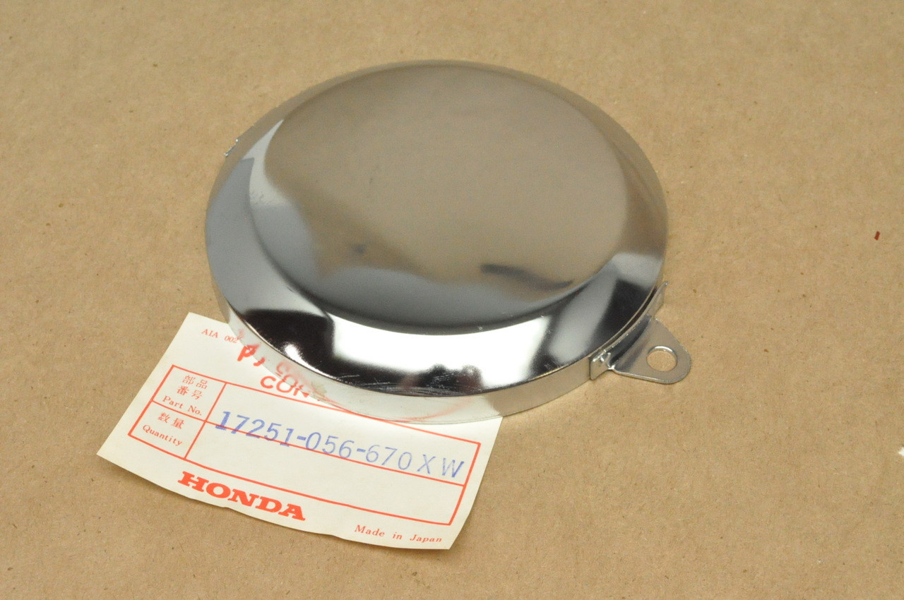 NOS Honda S90 CL90 Left Air Cleaner Filter Cover Chrome Cap 17251-056-670 XW