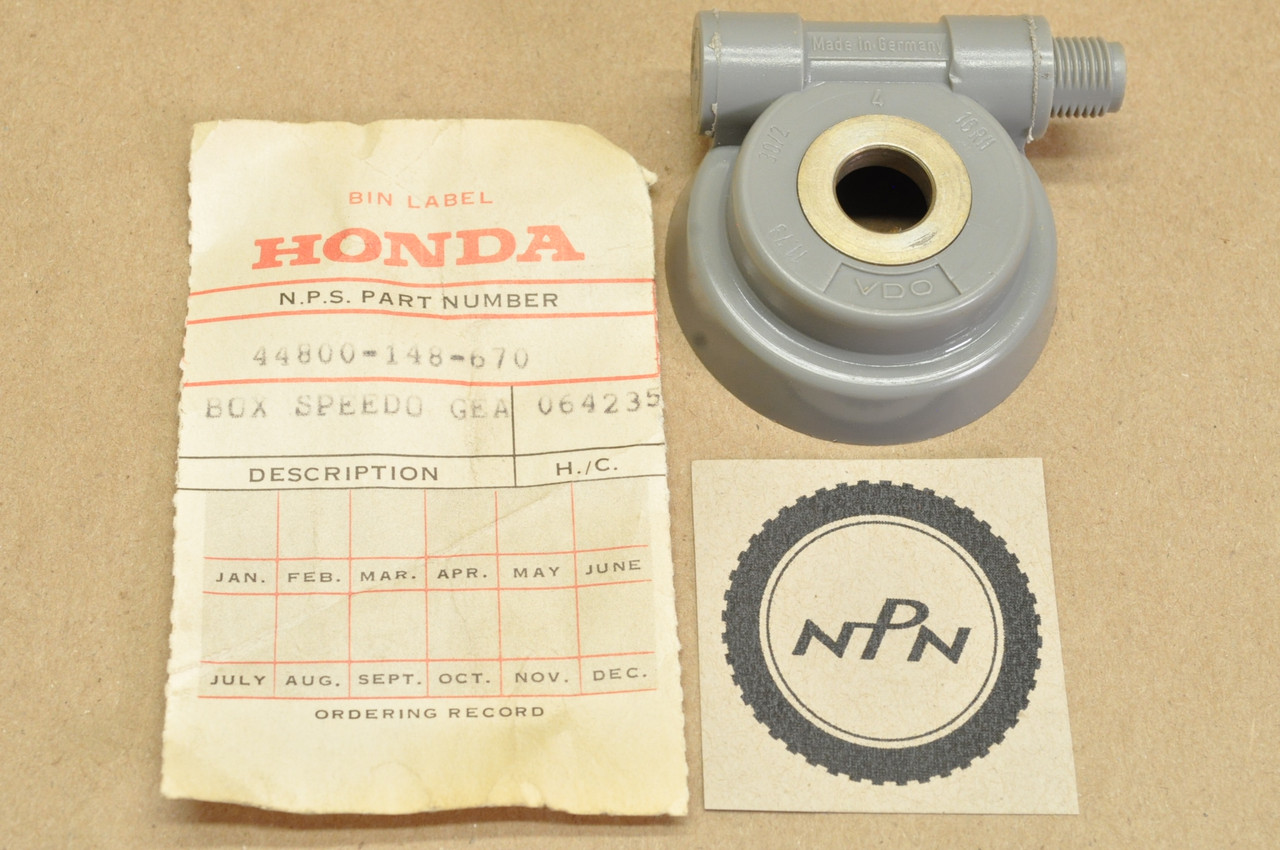 NOS Honda 1978-79 PA50 I 1978-83 PA50 II Speedometer Drive Gear Box 44800-148-670