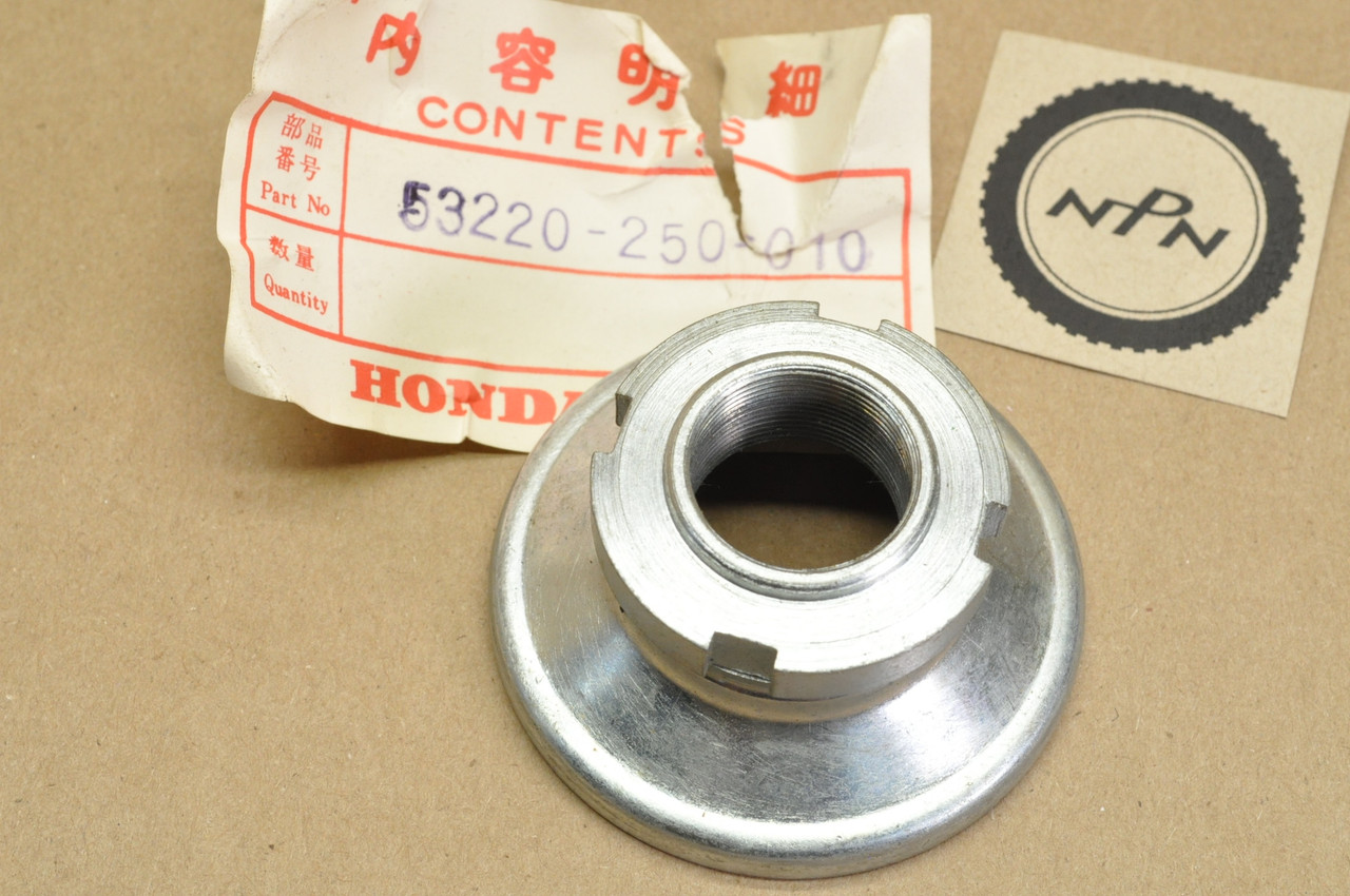NOS Honda CA72 CA77 Steering Stem Top Nut Head Thread 53220-250-010