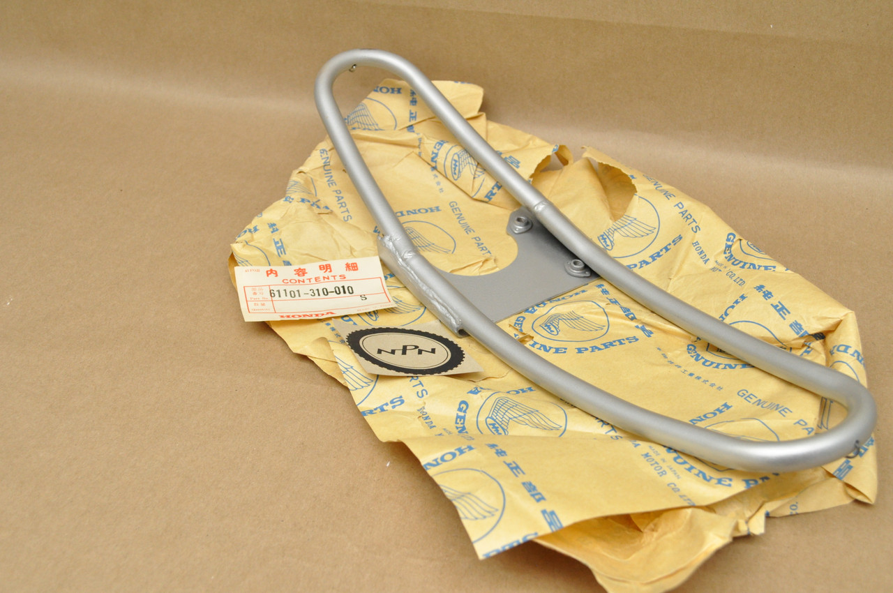 NOS Honda SL350 K0 Silver Front Fender Stay Bracket 61101-310-010 S