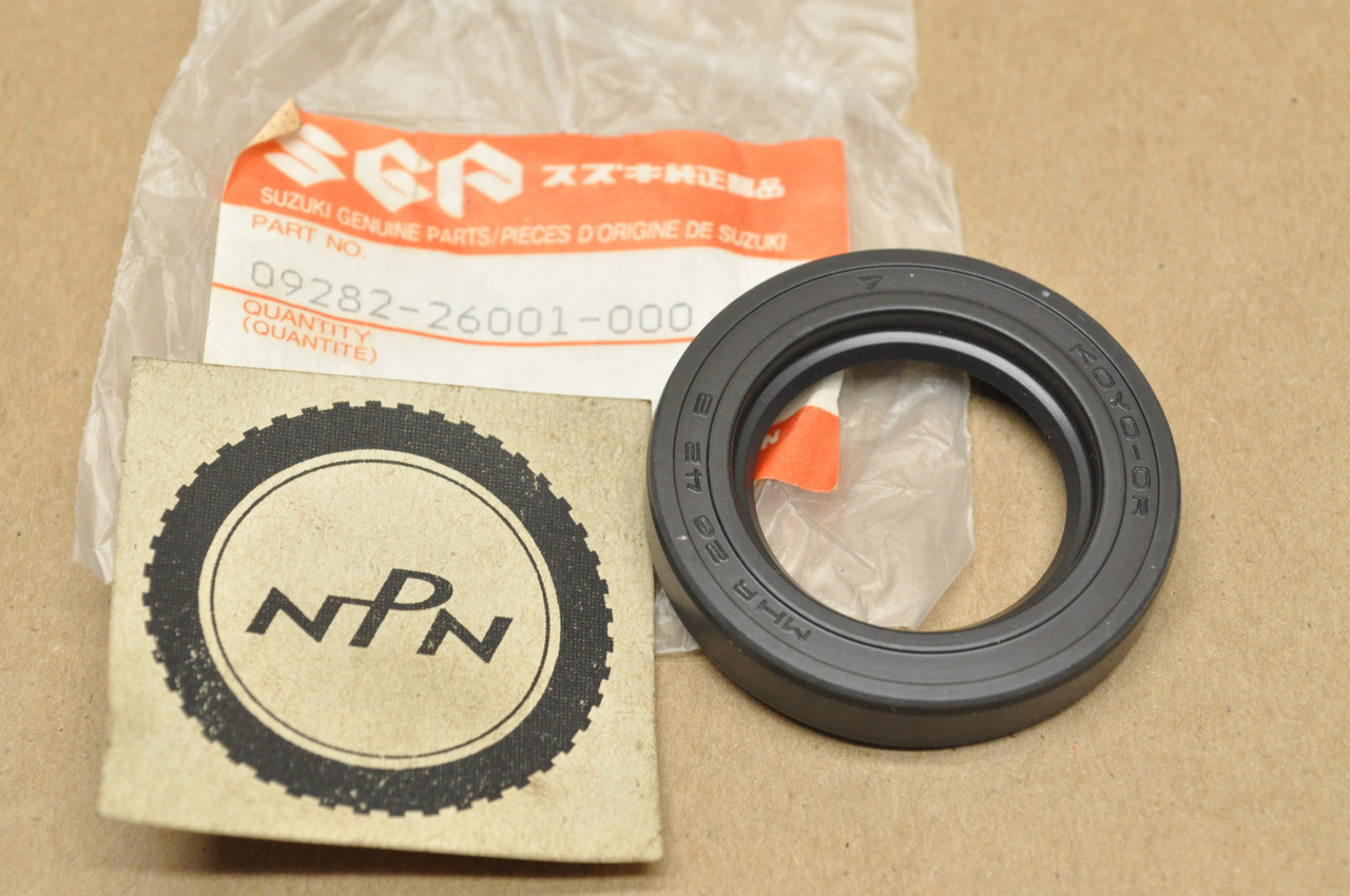 NOS Suzuki DR350 RM125 RM250 Rear Wheel Dust Oil Seal 09282-26001