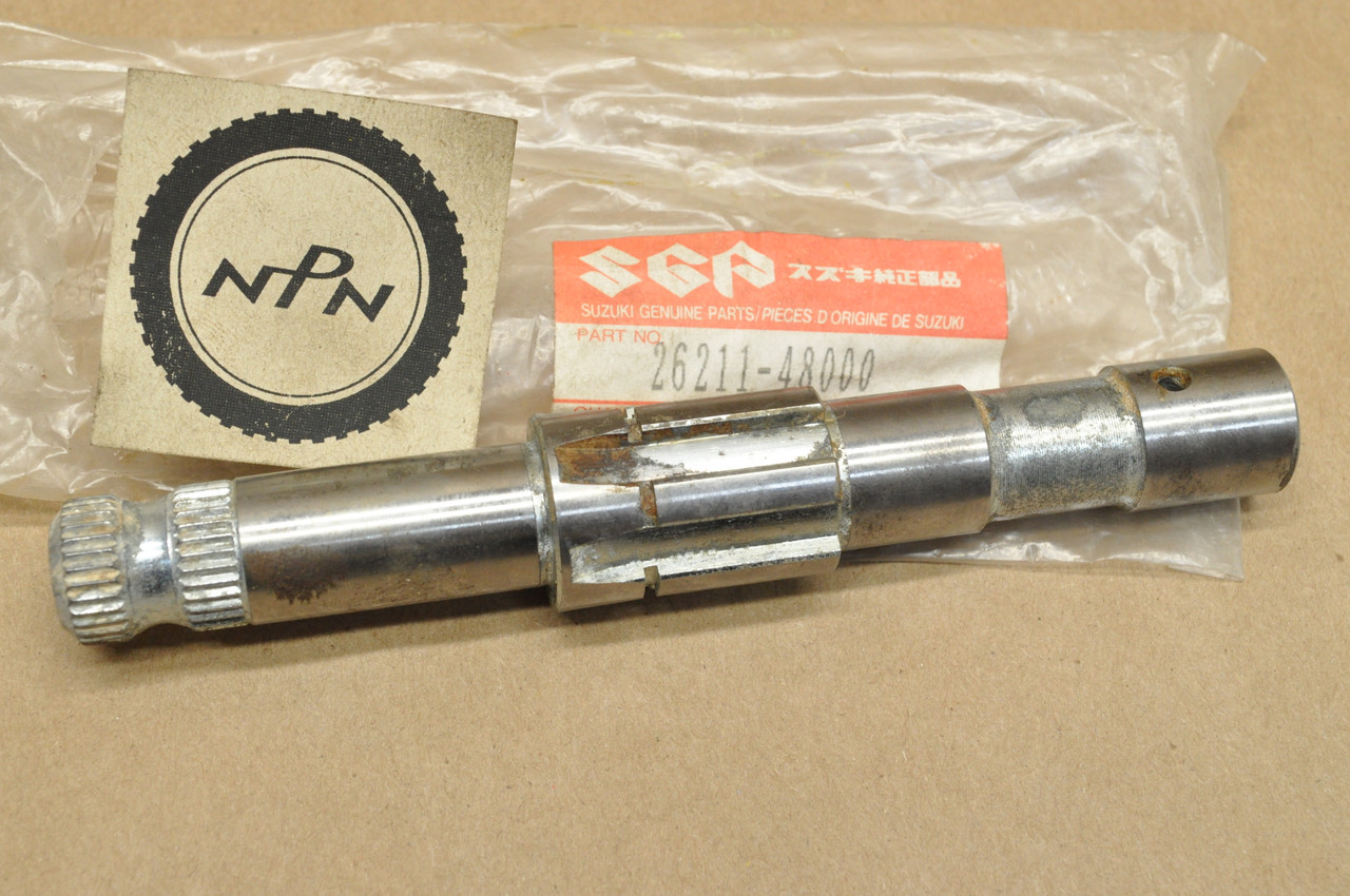 NOS Suzuki 1978-81 TS100 TS125 Kick Starter Shaft 26211-48000