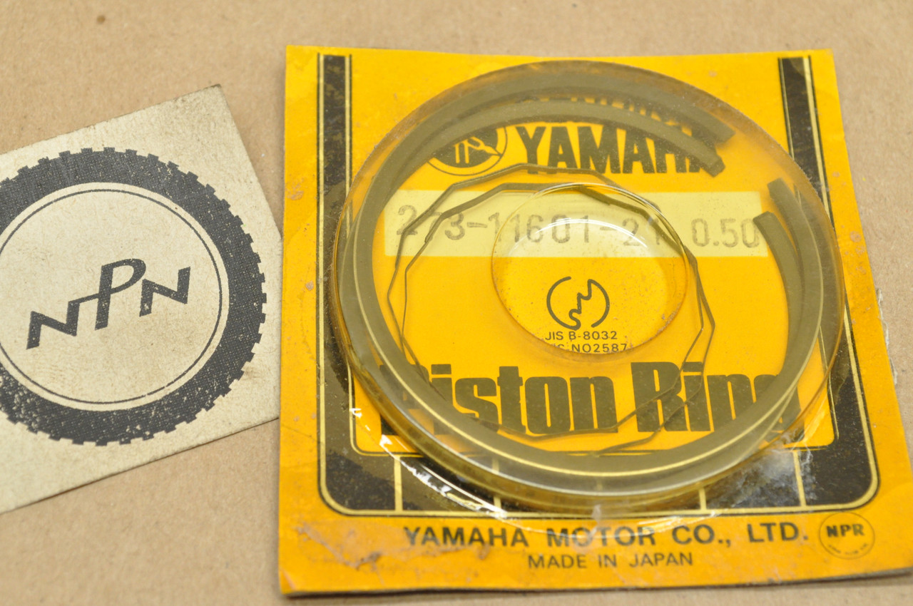 NOS Yamaha 1971 CS3 1972 CS5 .50 Oversize Piston Ring Set for 1 Piston = 4 Rings 273-11601-21