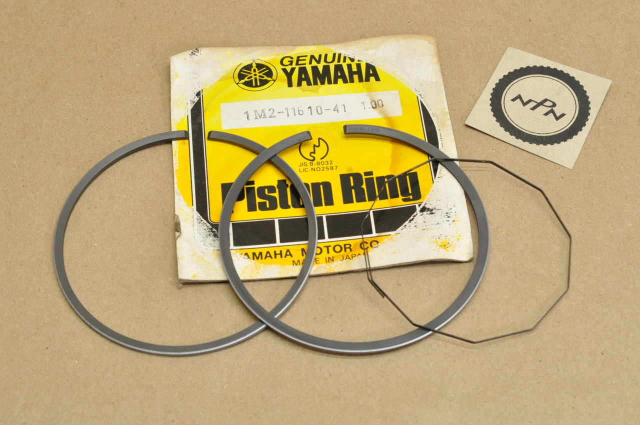 NOS Yamaha 1977-78 DT400 1.00 Oversize Piston Ring Set for 1 Piston 1M2-11610-41