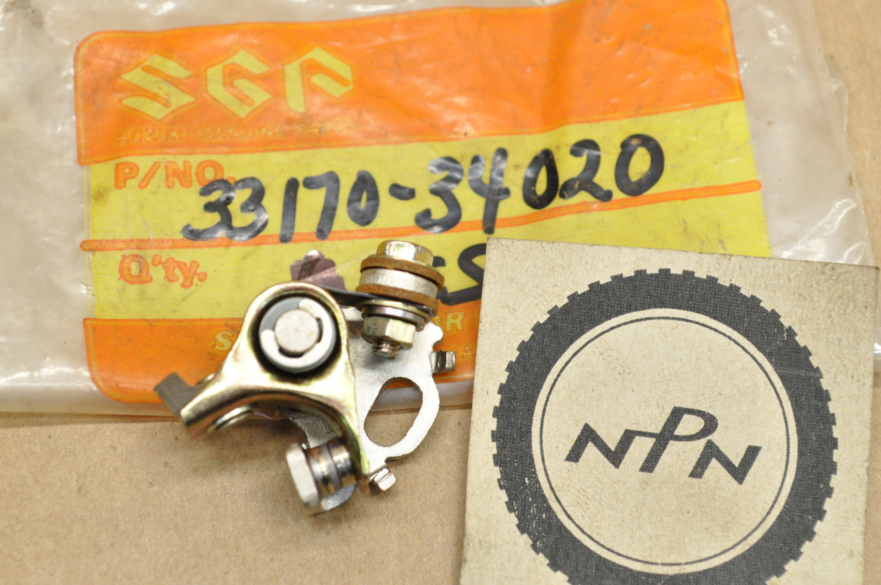 NOS Suzuki 1972-77 GT550 Middle Ignition Points Contact Breaker 33170-34020
