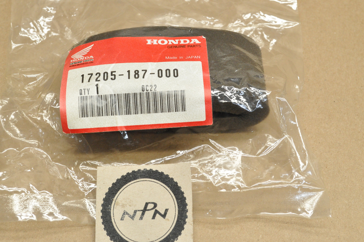 当時物　ピットシューズHONDA NOS Honda 1981-82 NX50 Express Sr Air Filter Cleaner Element 17205