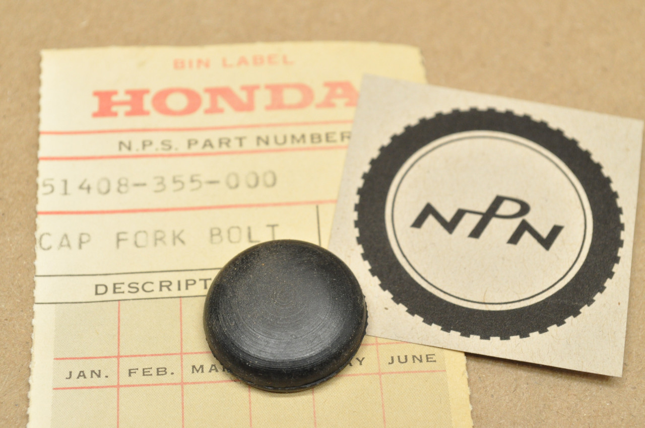 NOS Honda TL125 K0-K1 Fork Bolt Cap 51408-355-000