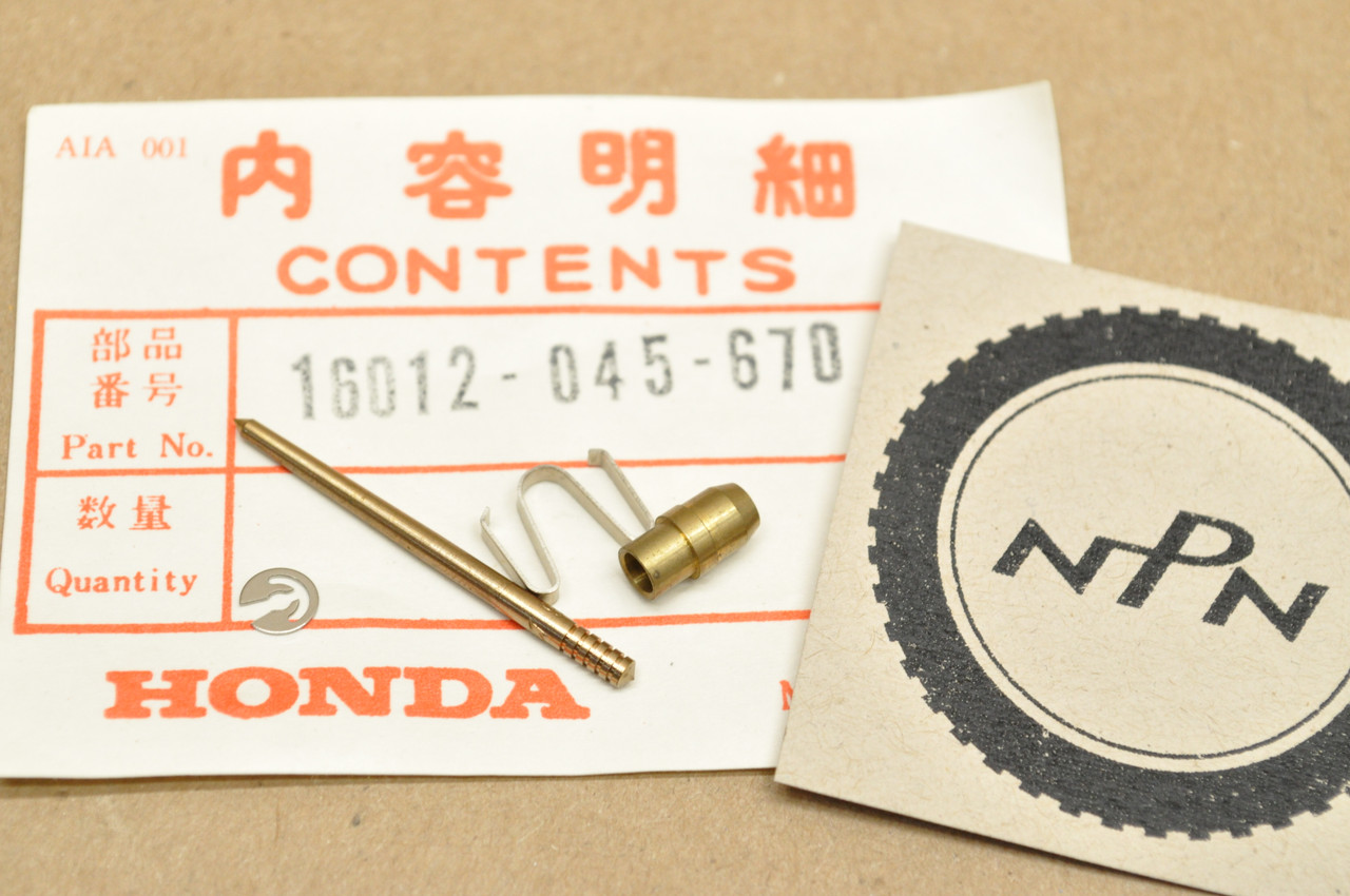 NOS Honda Z50 K0K2 Carburetor Needle Jet Set 16012045670 NOS Parts NOW