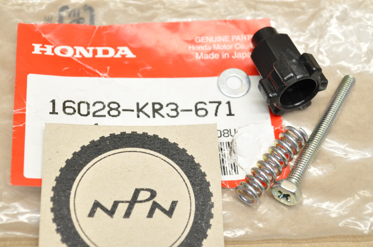 NOS Honda ATC250 CB550 CB650 CMX450 VF1000 VF1100 VF700 VF750 Carburetor Screw Set B 16028-KR3-671