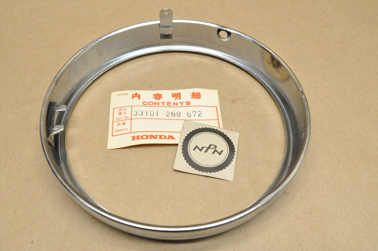 NOS Honda CB72 CB77 CL72 CL77 Head Light Bezel Trim Ring Rim 33101-268-672