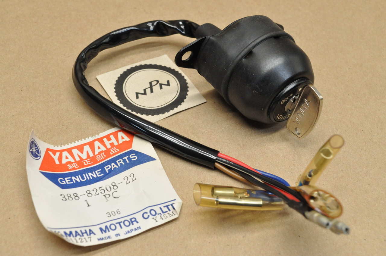 NOS Yamaha 1973-75 RD60 Ignition Switch & Key 388-82508-22 - NOS