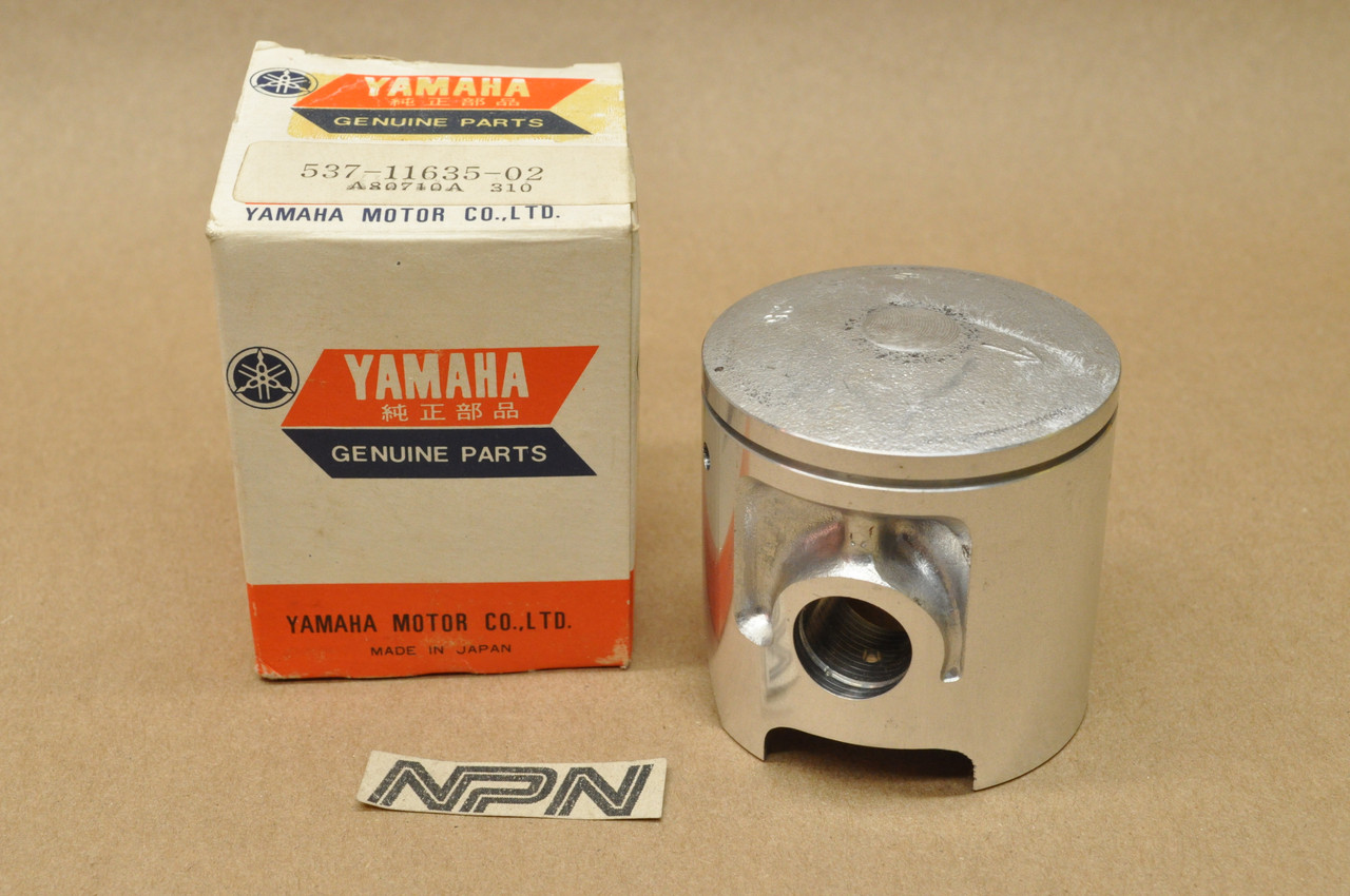 NOS Yamaha 1976 MX125 1974-77 YZ125 .25 Oversize Piston 537-11635-02