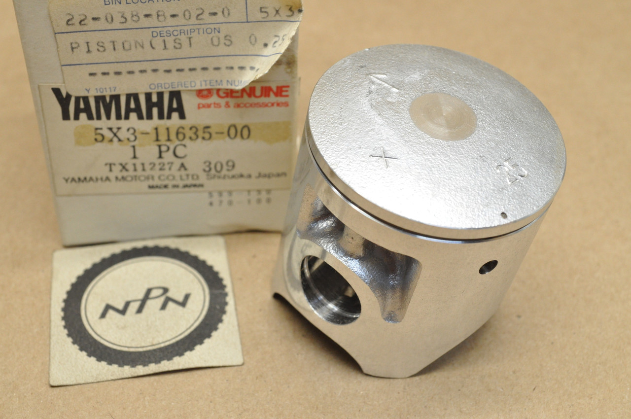 NOS Yamaha 1982-83 YZ100 .25 Oversize Piston 5X3-11635-00