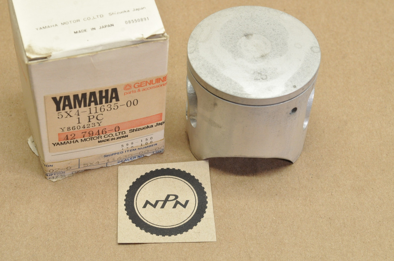 NOS Yamaha 1982 YZ125 .25 Oversize Piston 5X4-11635-00