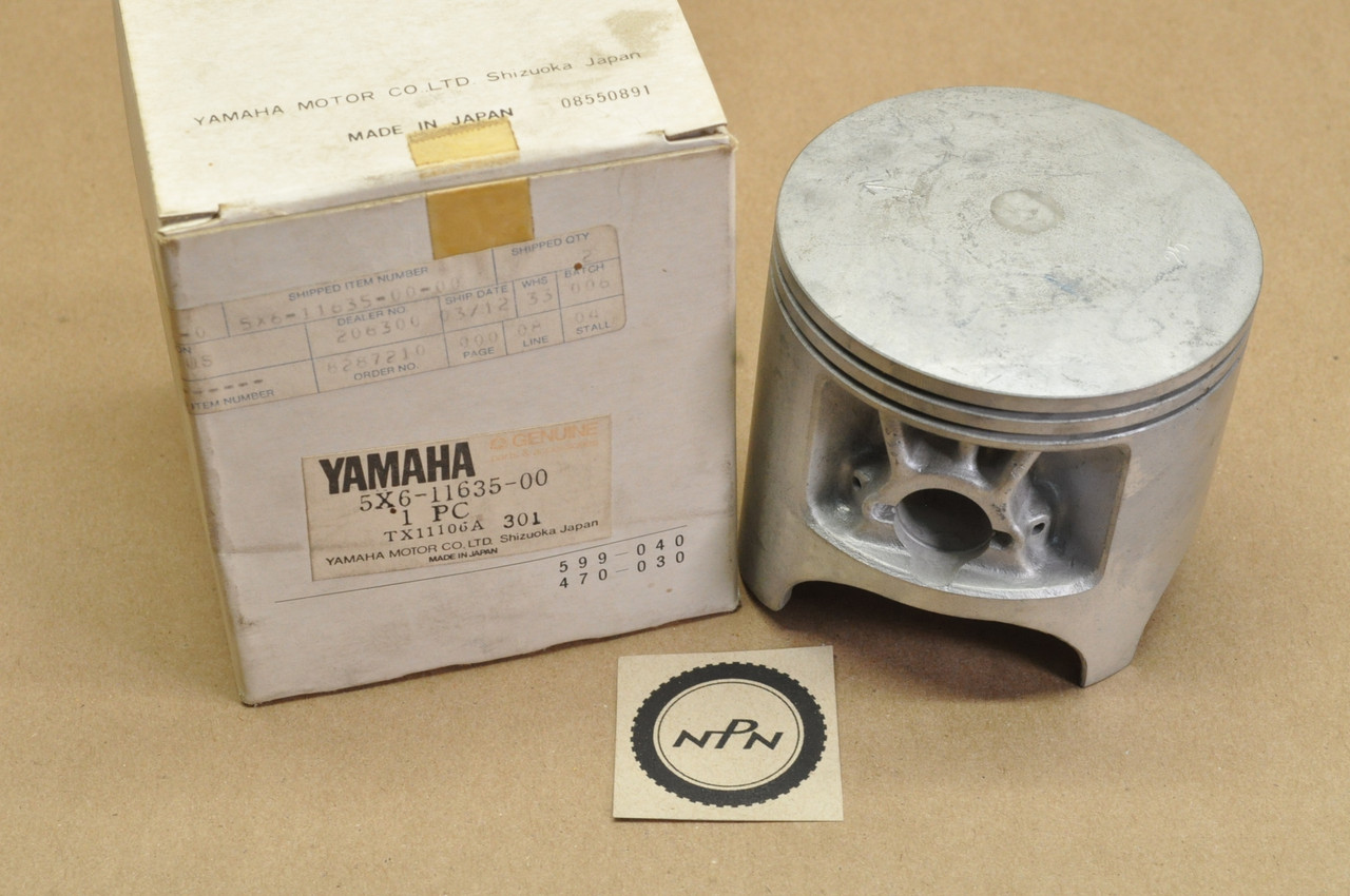 NOS Yamaha 1982-83 YZ490 .25 Oversize Piston 5X6-11635-00