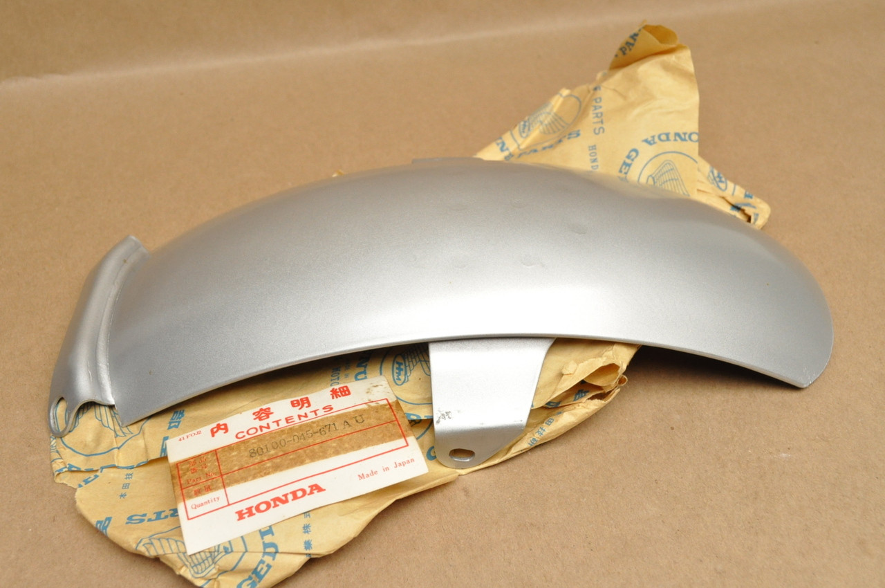 NOS Honda Z50 A K0 Rear Fender Factory Painted Silver 80100-045-671 AU - NOS  Parts NOW