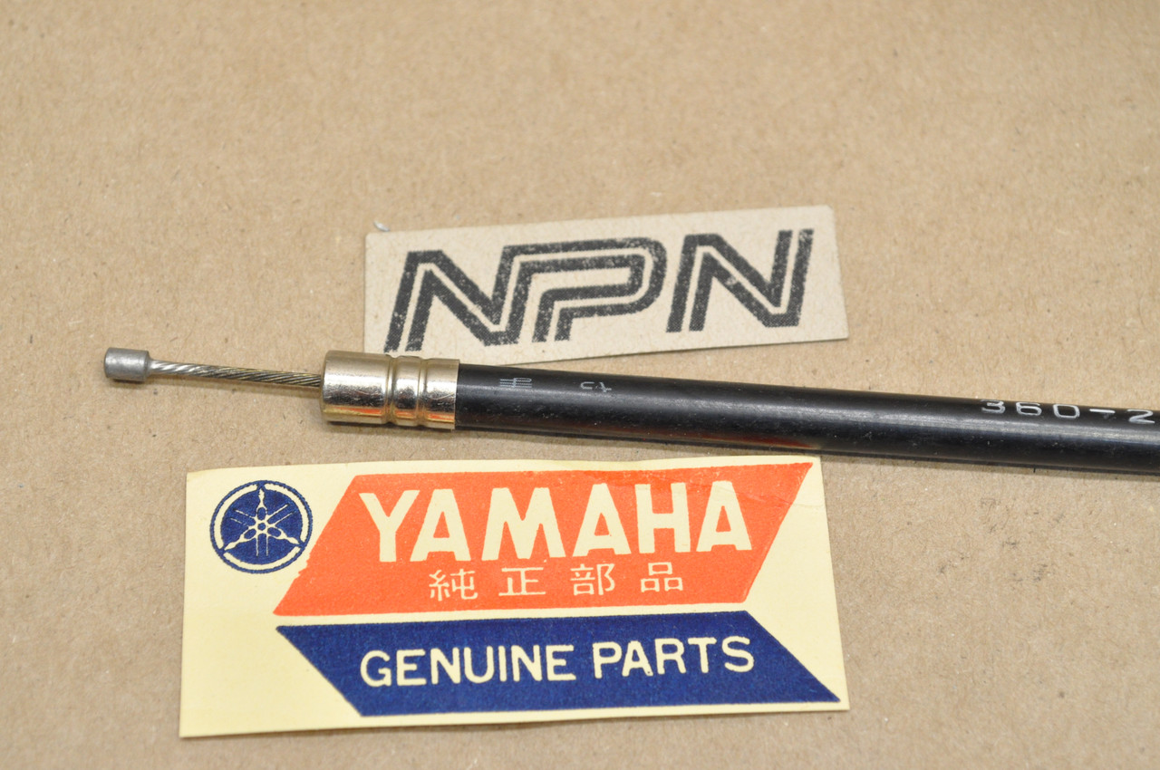 NOS Yamaha 1973-75 RD250 RD350 Lower Throttle Cable #2 360-26312-01