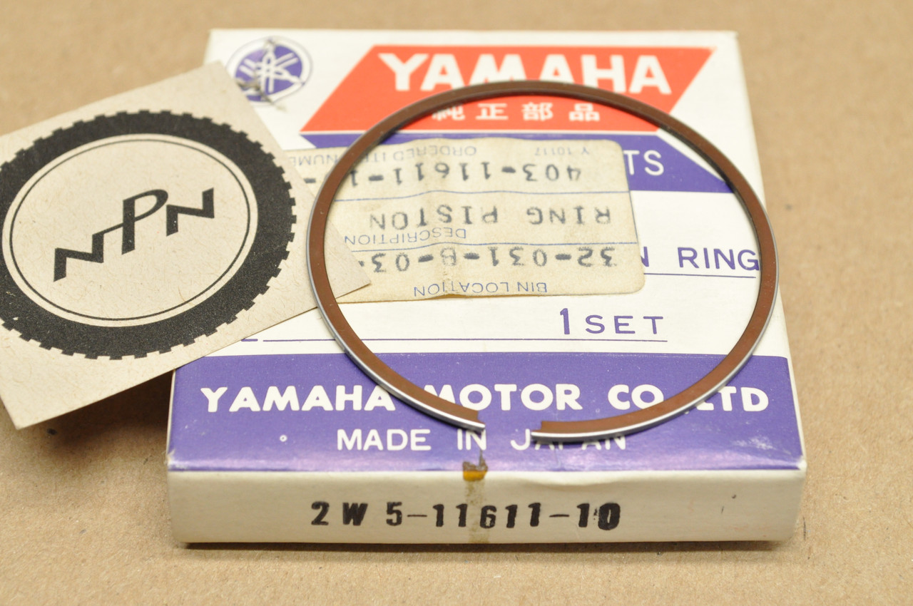 NOS Yamaha 1976-81 YZ100 .25 Oversize Piston Ring for 1 Piston = 1 Ring 2W5-11611-10