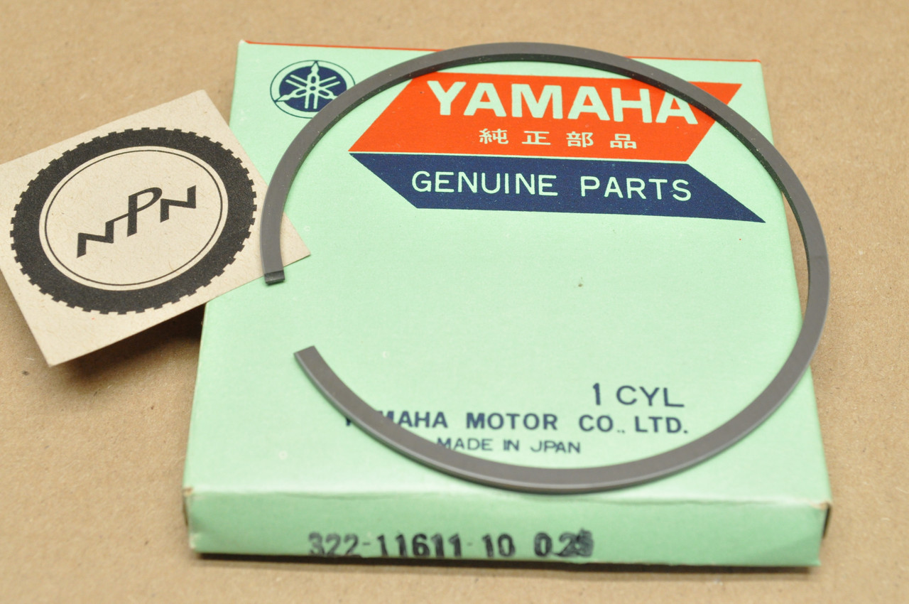 NOS Yamaha 1973-74 MX360 1972 RT2 1974-75 YZ360 .25 Oversize Piston Ring for 1 Piston = 1 Ring 322-11611-10