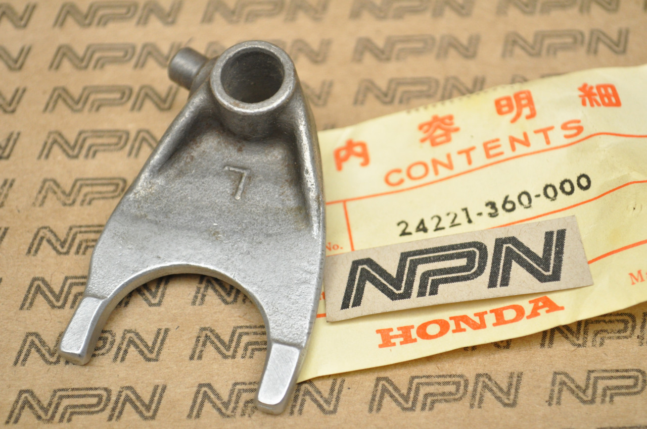 NOS Honda 1974-78 CR125 M Elsinore Left Gear Shift Fork 24221-360-000