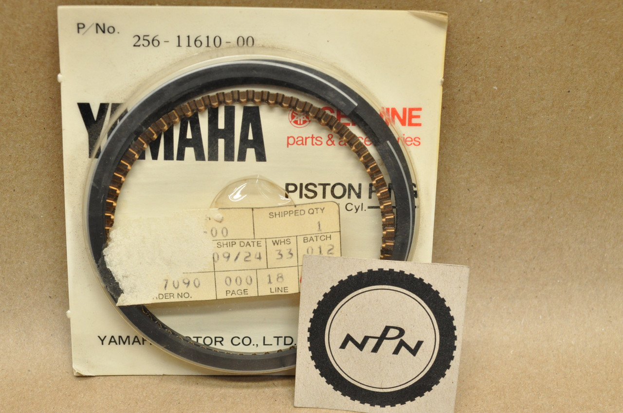 NOS Yamaha TX650 XS1 XS2 XS650 Standard Size Piston Ring Set 25611610