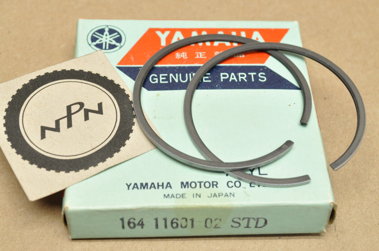 NOS Yamaha 1970-71 HT1 1968 YCS1 Standard Size Piston Ring Set 164-11601-02