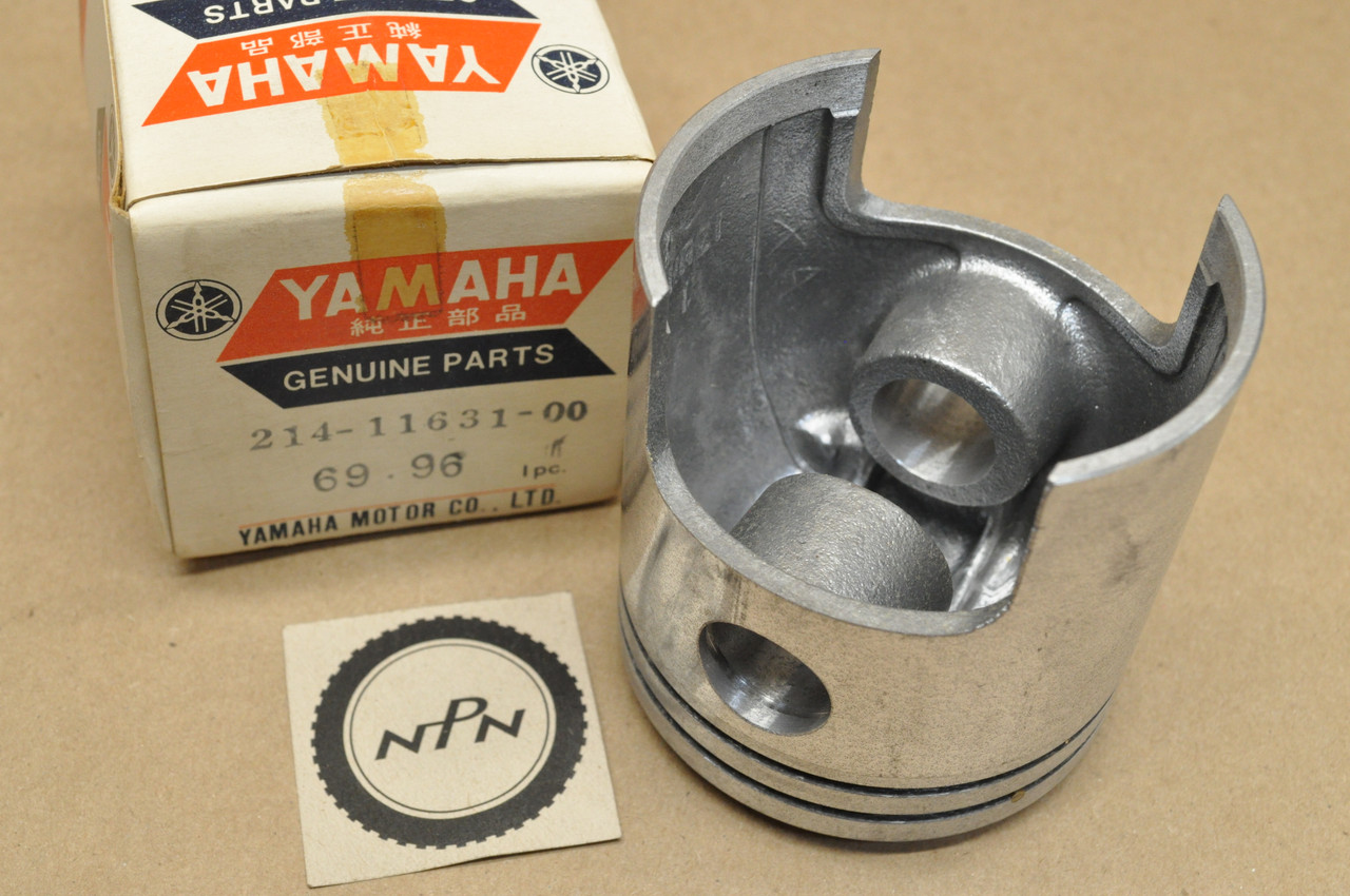 NOS Yamaha 1968-71 DT1 Standard Size Piston 214-11631-00-96