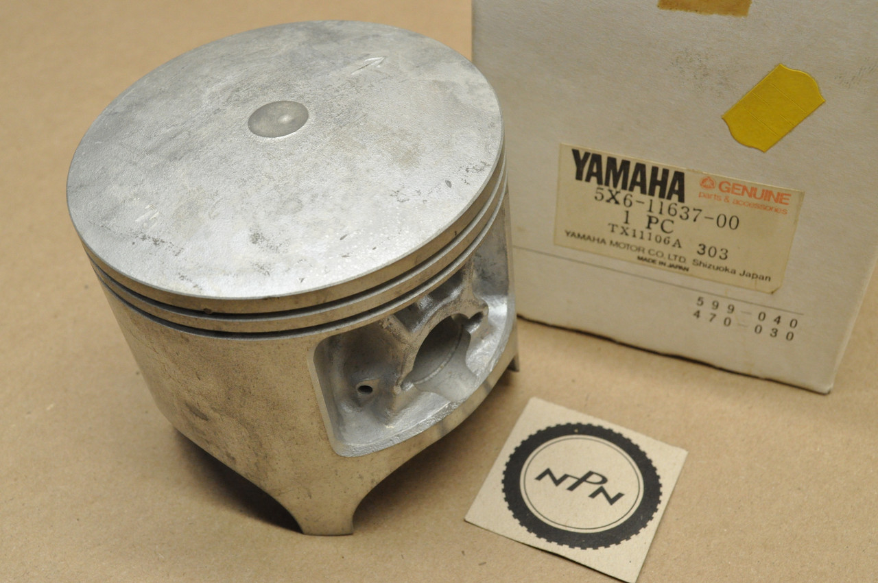 NOS Yamaha 1983 YZ490 .75 Oversize Piston 5X6-11637-00