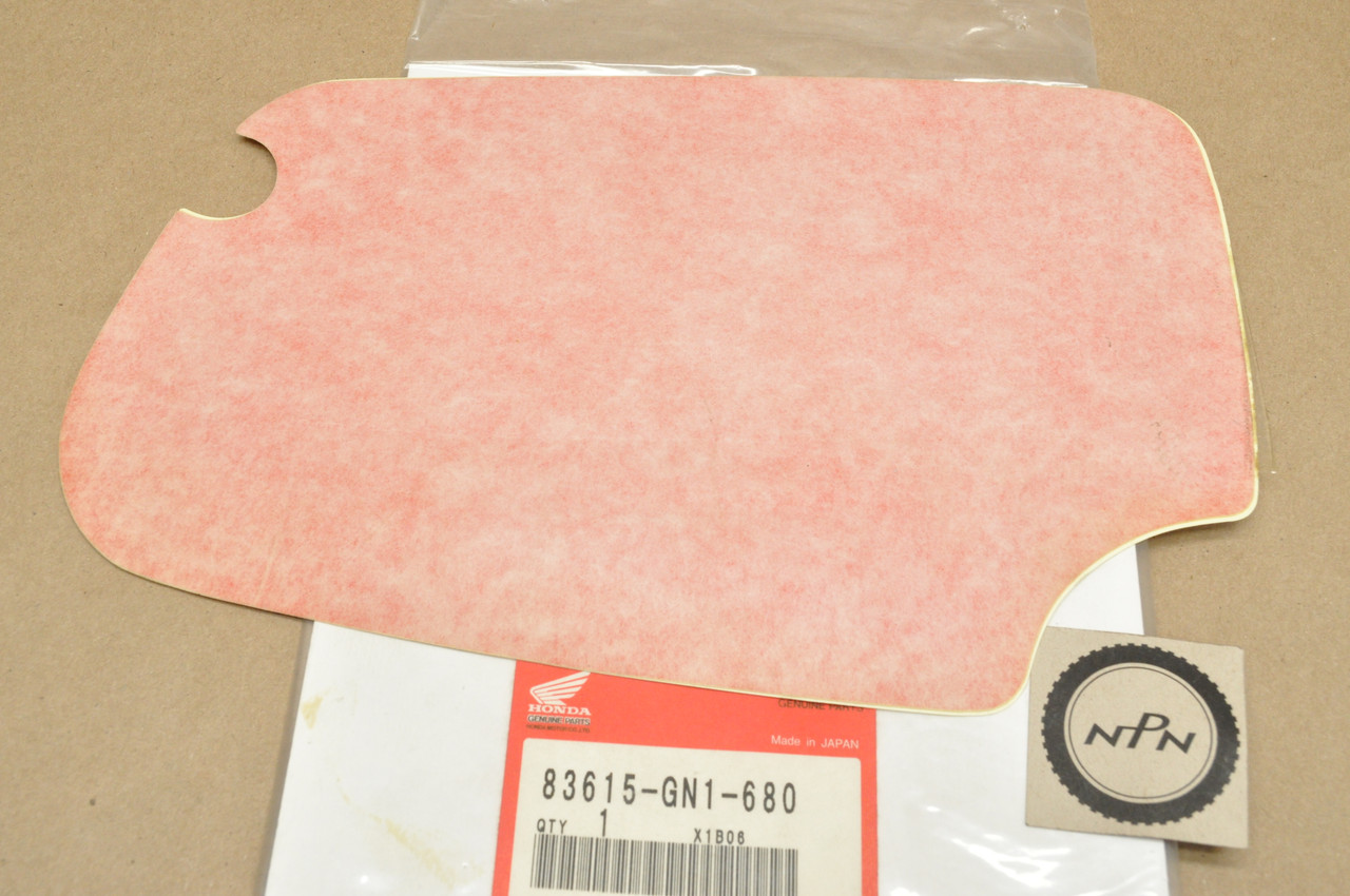 NOS Honda 1987 XR100 XR80 Red Left Side Cover Panel Decal Sticker 83615-GN1-680