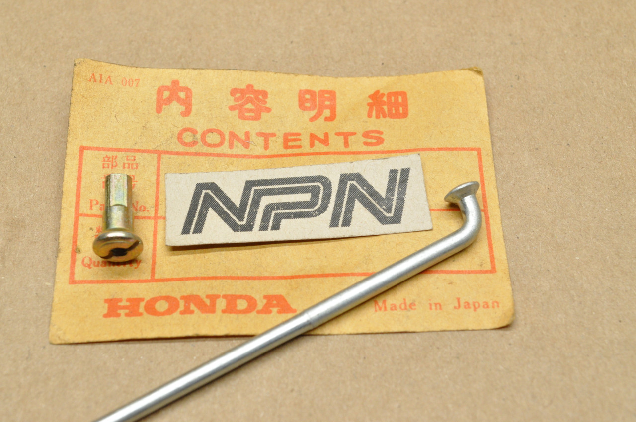 NOS Honda C70 C100 C110 C200 CL70 CT200 CT90 S65 Spoke A & Nipple 42721-001-030