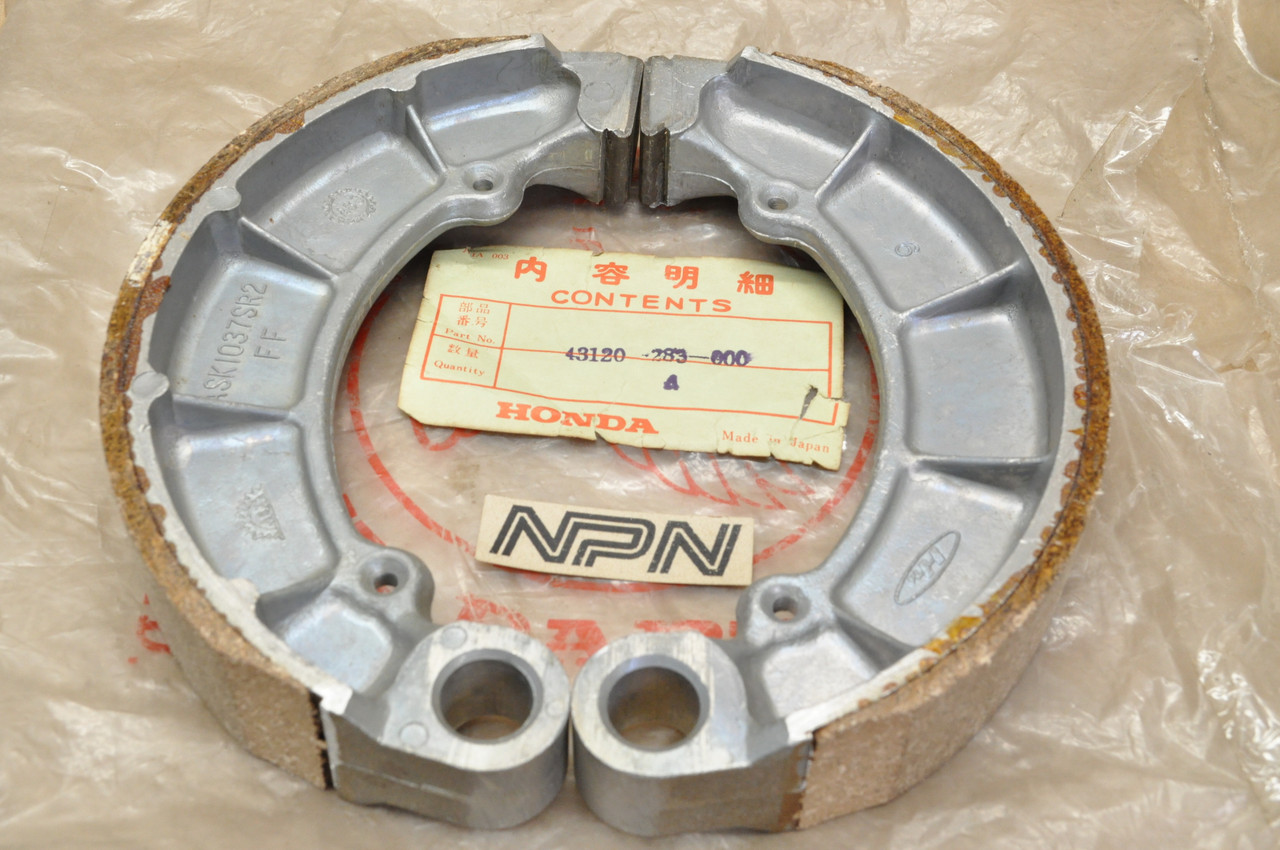 NOS Honda CB450 CB500 CB550 CB550F CL450 Rear Wheel Brake Shoe Set 43120-283-000